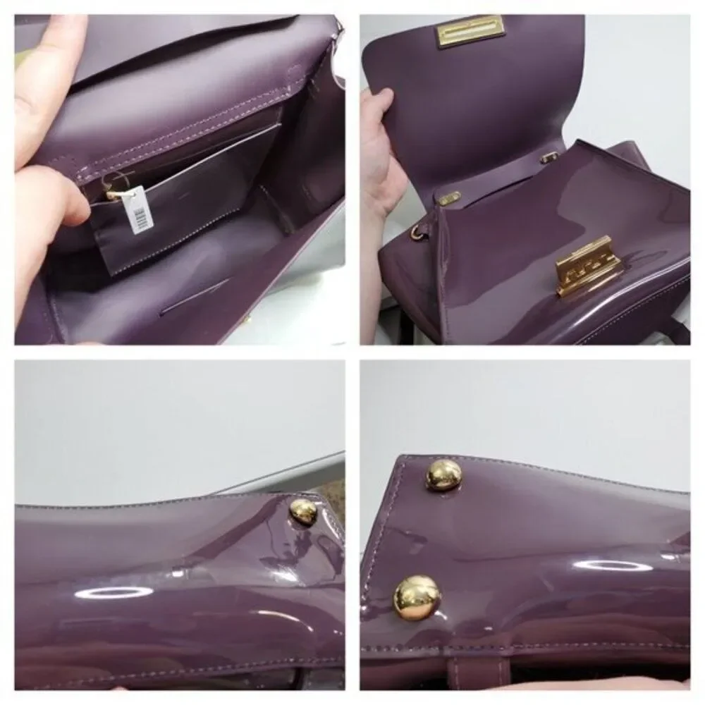 Zac Posen Eartha Iconic‎ Backpack Purse Purple Pate